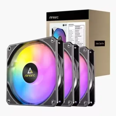 Antec P12 ARGB Computer case Fan Black 3 pc(s) - Thumbnail 2