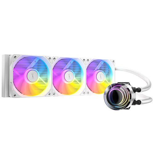 Antec Vortex Lum 360 ARGB All in One CPU Cooler - White - Image 1