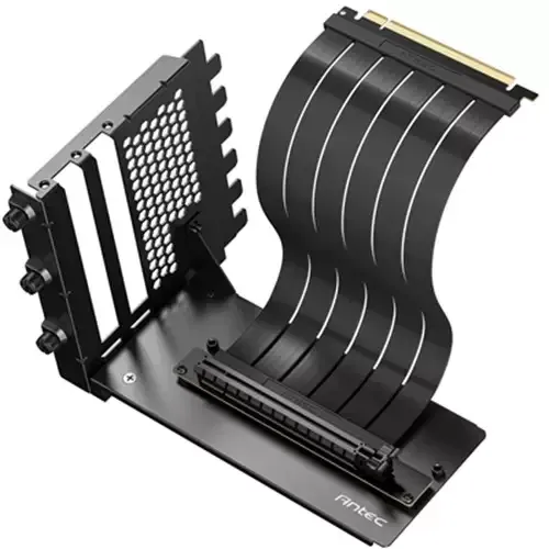 Antec Rtx50 Pcie 5.0 Riser Cable With 90 Degree Bracket Mount Black Designed To Allow Vertical Mounting Of A Graphics Card - Image 1