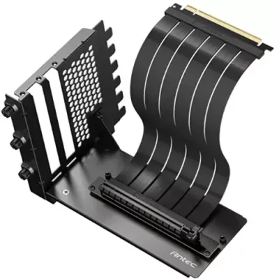 Antec Rtx50 Pcie 5.0 Riser Cable With 90 Degree Bracket Mount Black Designed To Allow Vertical Mounting Of A Graphics Card