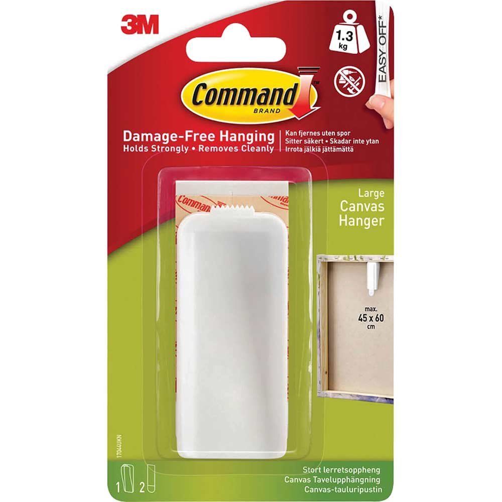 Command Adhesive Strip Canvas Picture Hanger White L Pack of 1 - Image 1