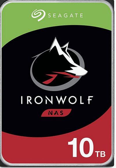 Seagate IronWolf ST10000VN000. HDD capacity: 10 TB HDD speed: 7200 RPM Storage drive buffer size: 256 MB HDD size: 3.5" Interface: Serial ATA III - Thumbnail 2