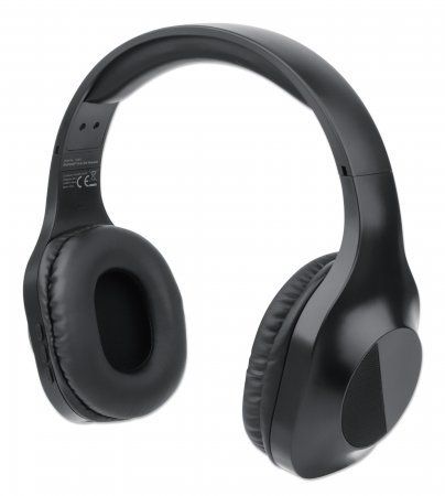 Manhattan Bluetooth On-Ear Headset, Microphone, Integrated Controls, 6 hour usage time, Max Range 10m, 3.5mm Aux port, Bluetooth v5.0 + EDR, USB-A charging cable included, Three Year Warranty - Image 1