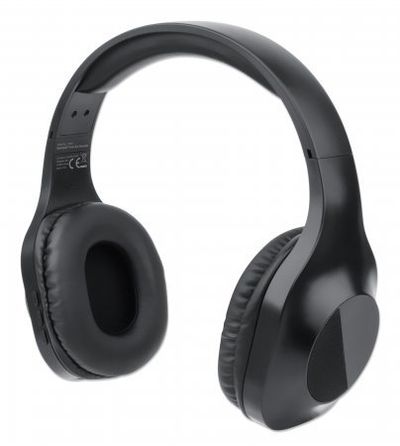 Manhattan Bluetooth On-Ear Headset, Microphone, Integrated Controls, 6 hour usage time, Max Range 10m, 3.5mm Aux port, Bluetooth v5.0 + EDR, USB-A charging cable included, Three Year Warranty
