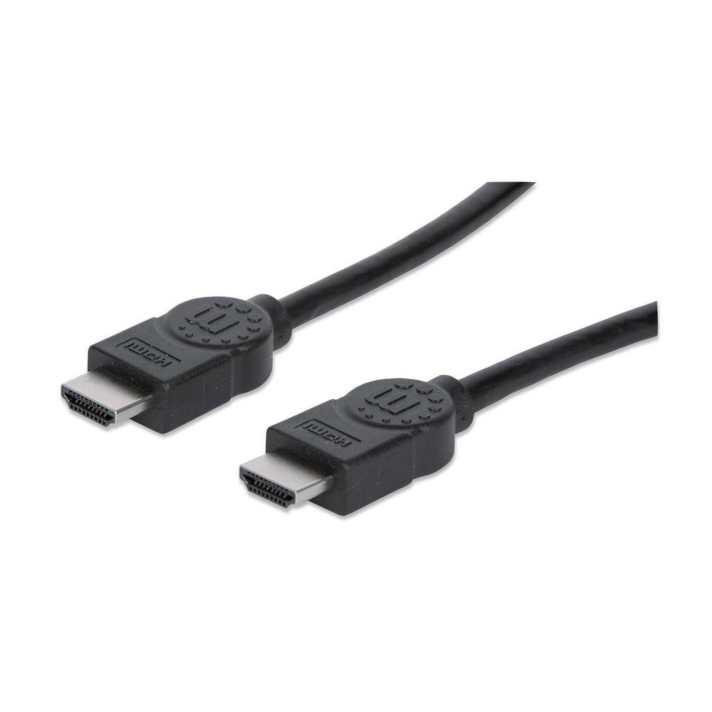 Manhattan HDMI 4K@30Hz Cable, 15m, Suitable for ALL 1080p/HD and majority of 4K uses (check your system 4K specification to be sure), Male to Male, Black, Ultra HD 4k x 2k, Lifetime Warranty, High Speed, Equivalent to HDMM15M - Image 1