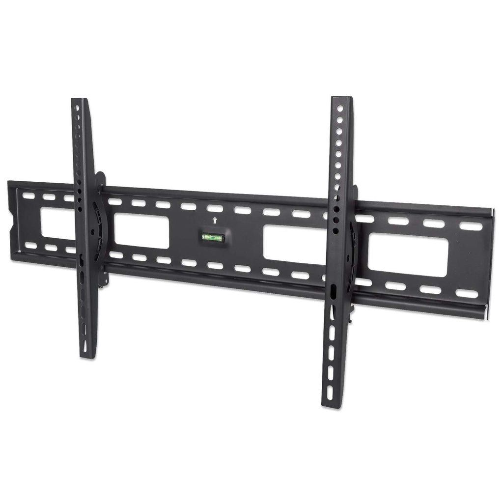 Manhattan Wall Mount for TV & Monitors (Tiltable), For screens 37" to 75", VESA compatability: all between 200x200mm and 800x400mm - check the dimensions of the four mounting holes on back of screen to ensure it fits, Max 75kg, Black, Bracket - Image 1