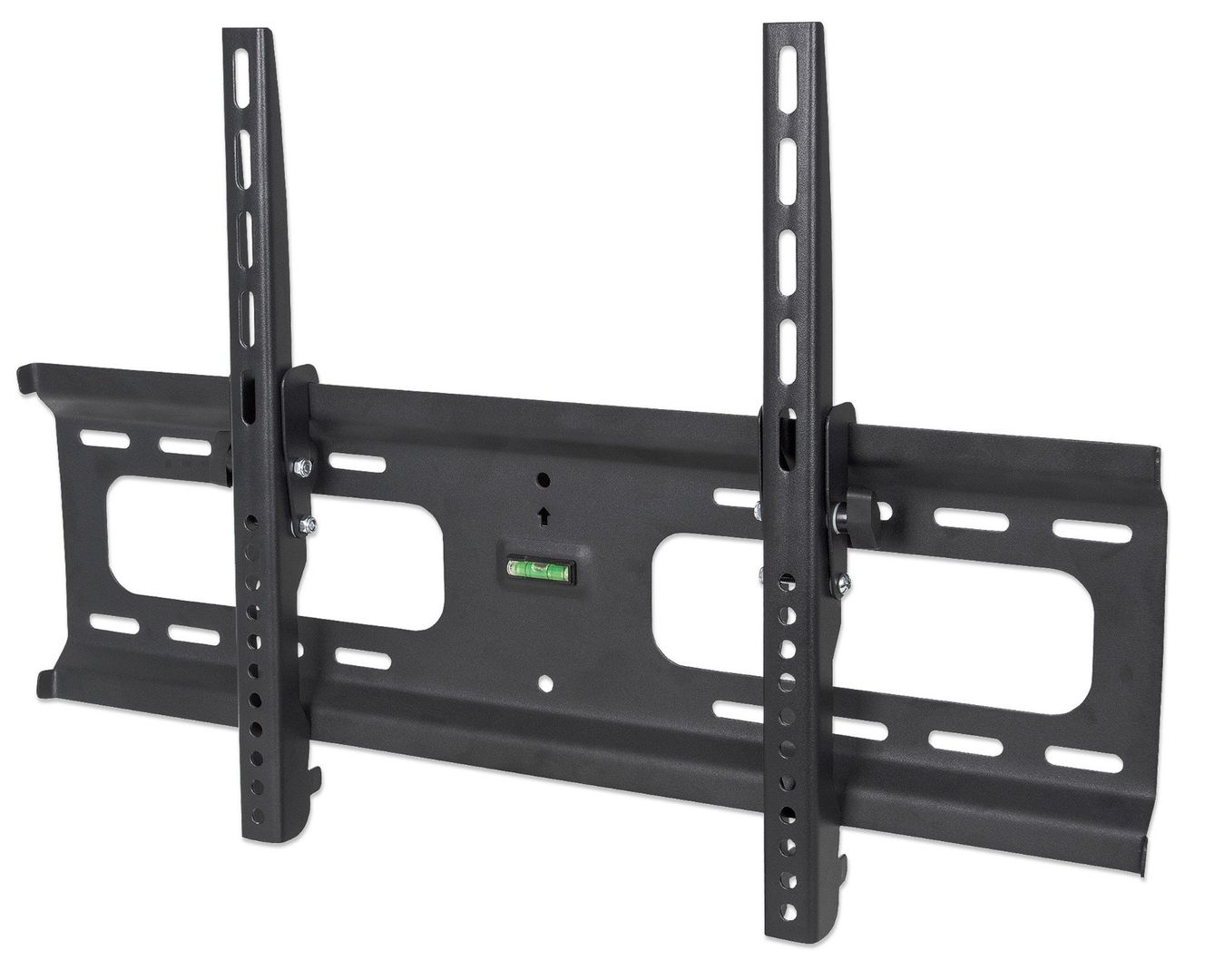 Manhattan Wall Mount for TV & Monitors (Tiltable), For screens 37" to 65", VESA compatability: all between 200x200mm and 600x400mm - check the dimensions of the four mounting holes on back of screen to ensure it fits, Max 75kg, Black, Bracket - Image 1