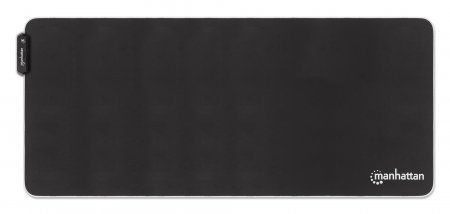 Manhattan XXL RGB LED Gaming Mousepad Smooth Top Surface Mat, Micro-textured surface for ultra-high precision with optical and laser mice (800x350x3mm), Adjustable Color-LED Lighting Modes, Non Slip Base, Water Resistant, Stitched Edges, Black, Lifetime W - Image 1