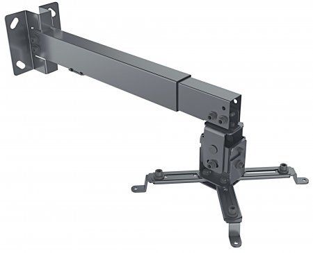 Manhattan Projector Mount Ceiling or Wall Tilt & Swivel Height Range: 43-65cm Max 20kg Black Lifetime Warranty - Image 1