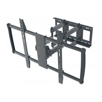 Manhattan Wall Mount for TV & Monitors (Full Motion), For screens 37" to 100", VESA compatability: all between 200x200mm and 900x600mm - check the dimensions of the four mounting holes on back of screen to ensure it fits, Max 80kg, Black, Bracket, Lifetim
