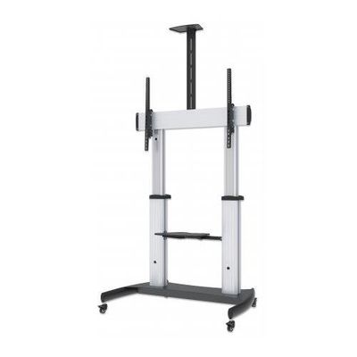 Manhattan Trolley Mount Stand for TV & Monitors, For screens: 60" to 100",VESA compatability:all between 200x200 to 800x600mm -check the dimensions of the four mounting holes on back of screen to ensure it fits,Max 100kg,Height adjustable 1200 to 1685mm,L