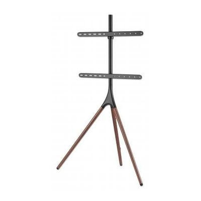 Manhattan Tripod Floor Mount for TV & Monitors, Stand Assembly, For screens: 37" to 65", VESA compatability: all between 200x200 to 600x400mm - check the dimensions of the four mounting holes on back of screen to ensure it fits, Max 32kg, Black, LFD, Brac