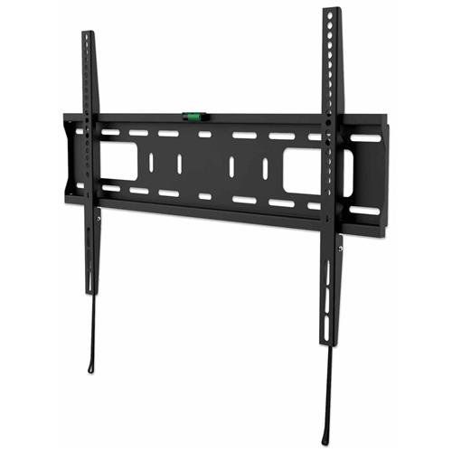 Manhattan Wall Mount for TV & Monitors (Fixed), For screens 37" to 65", VESA compatability: all between 200x200mm and 600x400mm - check the dimensions of the four mounting holes on back of screen to ensure it fits, Max 50kg, Black, Bracket - Image 1