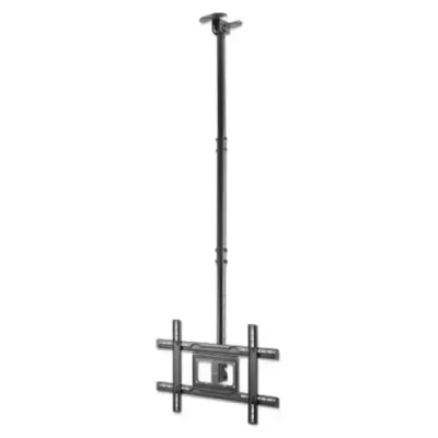 Manhattan Ceiling Mount for TV & Monitors, For screens: 37" to 65", Adjustable height: 70-157 cm, VESA compatability: all between 200x200 to 600x400mm - check the dimensions of the four mounting holes on back of screen to ensure it fits, Max 50kg, LFD, Br - Thumbnail 2