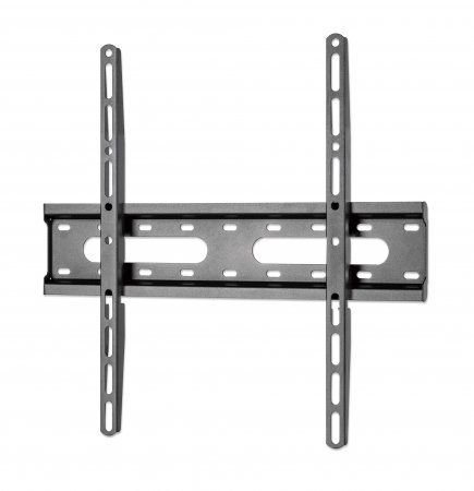 Manhattan Wall Mount for TV & Monitors (Fixed Low Profile) For screens 32" to 55" VESA compatability: all between 75x75mm and 400x400mm - check the dimensions of the four mounting holes on back of screen to ensure it fits Max 45kg Black Bracket - Image 1