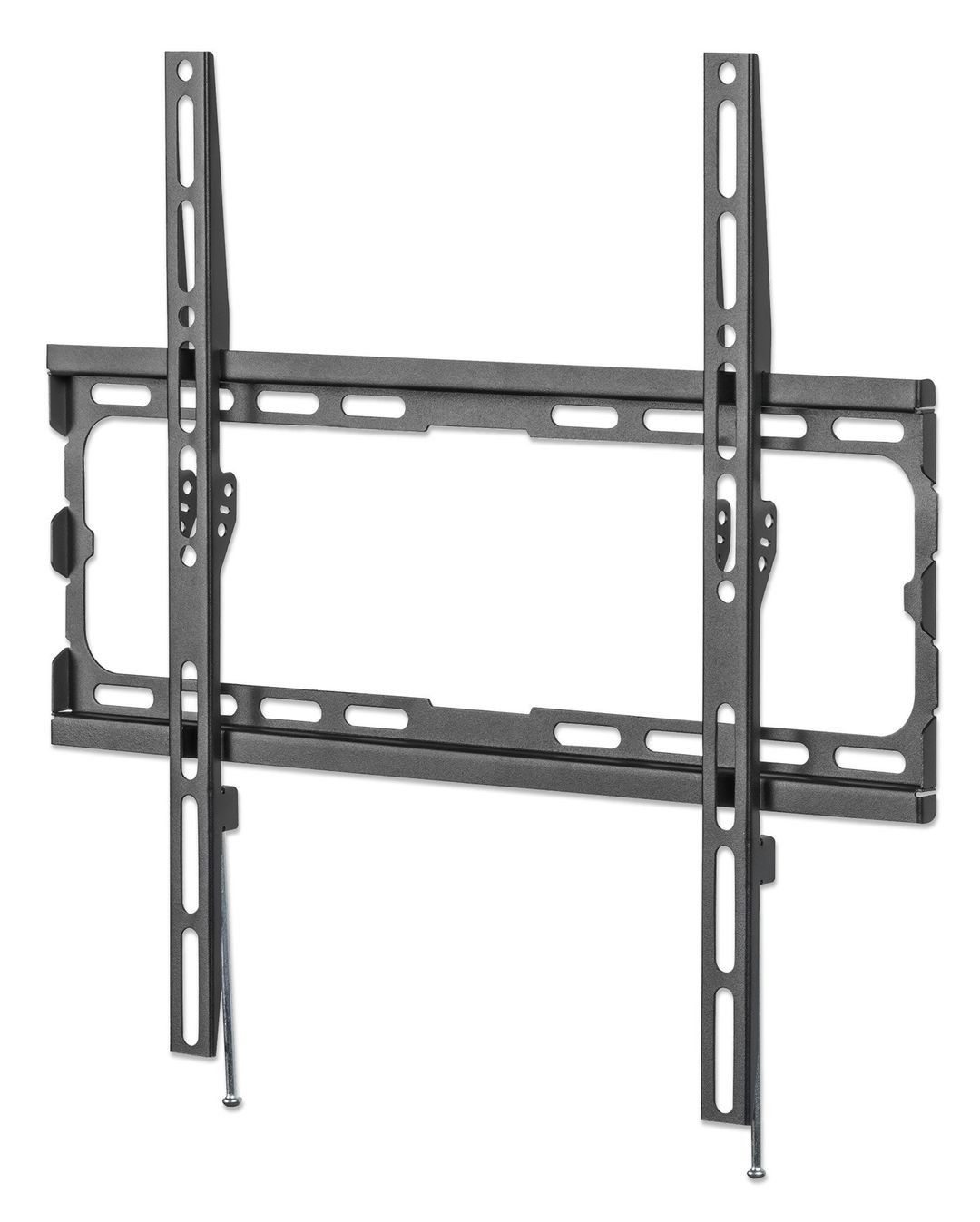 Manhattan Wall Mount for TV & Monitors (Fixed) For screens 32" to 55" VESA compatability: all between 200x200mm and 400x400mm - check the dimensions of the four mounting holes on back of screen to ensure it fits Max 40kg Black Bracket - Image 1