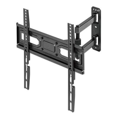 Manhattan Wall Mount for TV & Monitors (Full Motion), For screens 32" to 55", VESA compatability: all between 100x100mm and 400x400mm - check the dimensions of the four mounting holes on back of screen to ensure it fits, Max 35kg, Black, Bracket