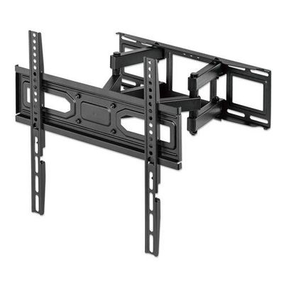 Manhattan Wall Mount for TV & Monitors (Full Motion), For screens 32" to 55", VESA compatability: all between 100x100mm and 400x400mm - check the dimensions of the four mounting holes on back of screen to ensure it fits, Max 40kg, Black, Bracket, Lifetime