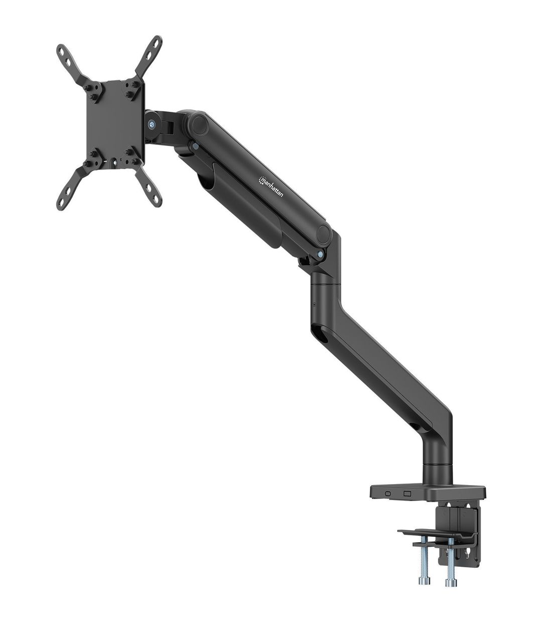 Manhattan Desk Mount for TV & Monitors (Full Motion Spring),For screens 13" to 42",C-Clamp or Grommet Assembly,VESA compatability:all between 75x75mm and 200x200mm -check the dimensions of the four mounting holes on back of screen to ensure it fits,Max 20 - Image 1