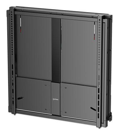 Manhattan Wall Mount for TV & Monitors (Tool Free Height Adjust), For screens 55" to 75", VESA compatibility: all between 200x200mm to 600x600mm - check the dimensions of the four mounting holes on back of screen to ensure it fits, Max 65kg, Black, Bracke - Image 1