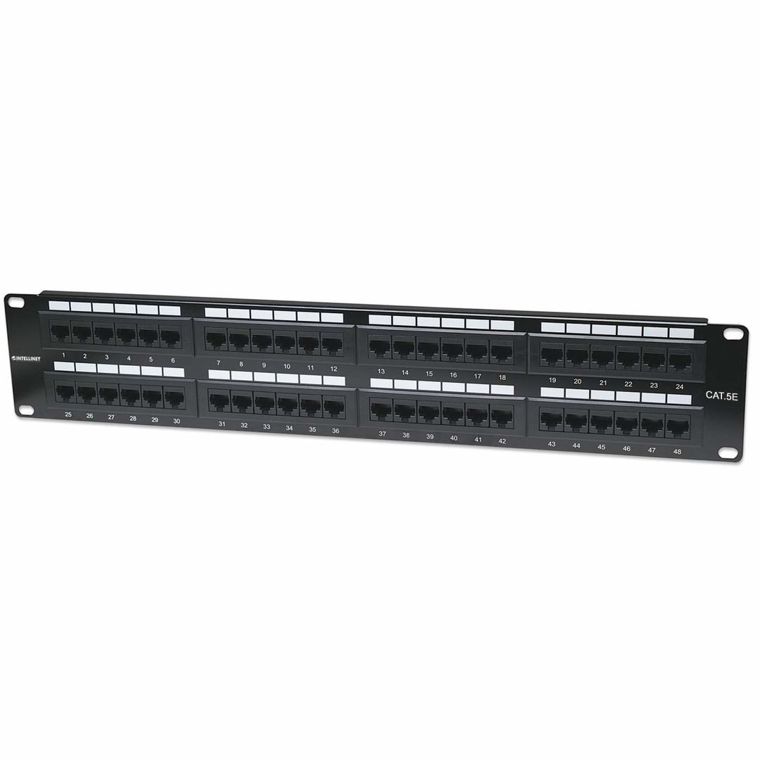 Intellinet Patch Panel Cat5e UTP 48-Port 2U Black - Image 1
