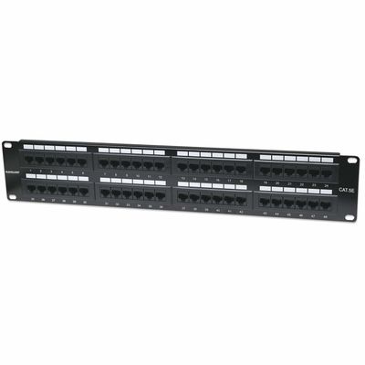Intellinet Patch Panel Cat5e UTP 48-Port 2U Black
