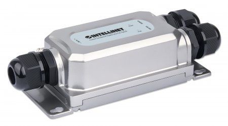 Intellinet Outdoor Vandalproof Gigabit PoE++ Injector One 60 W Port IEEE 802.3bt (4PPoE) Compliant IP67 Waterproof IK10 Vandalproof Metal Housing