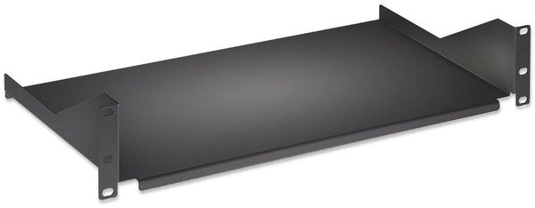 Intellinet 19" Cantilever Shelf 2U Fixed Depth 400mm Max 25kg Black Three Year Warranty
