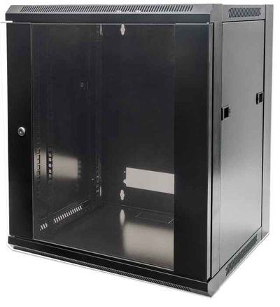 Intellinet 19" Network Cabinet - Wall Mount (Standard) 15U 600mm Deep Black Flatpack Max 60kg Metal & Glass Door Back Panel Removeable Sides Suitable also for use on desk or floor Usable Depth 410mm Parts for wall installation not included