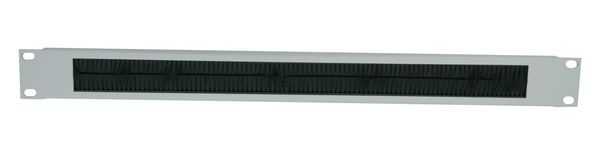Intellinet 19" Cable Entry Panel 1U with Brush Insert Grey