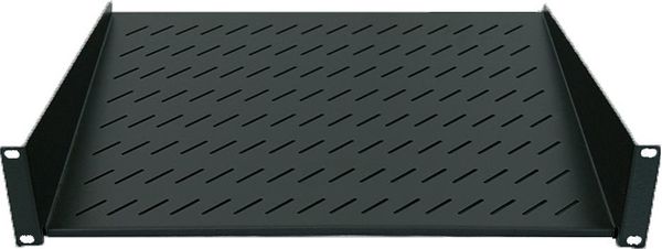 Intellinet 19" Cantilever Shelf 1U 2-Point Front Mount 150mm Depth Max 25kg Black Three Year Warranty