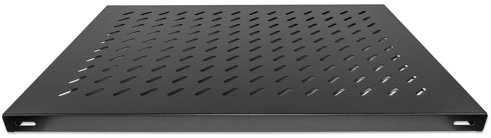 Intellinet 19" Fixed Shelf 1U 800mm Depth Heavy-Duty Max 100kg Black - Image 1