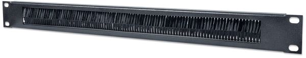 Intellinet 19" Cable Entry Panel 1U with Brush Insert Black