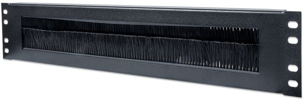 Intellinet 19" Cable Entry Panel 2U with Brush Insert Black