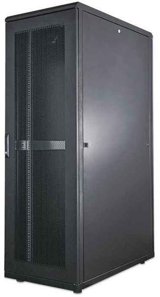 Intellinet 19" Server Cabinet - Free Standing 42U 800x1000mm (width x depth) Black Flatpack Max 1500kg Multi-Point Door Lock One Lock Per Side Panel Usable Depth 123 to 773mm IP20 rated Rack Steel