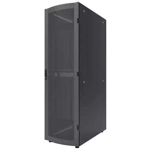 Intellinet 19" Server Cabinet - Free Standing 42U 600x1200mm (width x depth) Black Flatpack Max 1500kg Multi-Point Door Lock One Lock Per Side Panel Usable Depth 123 to 973mm IP20 rated Rack Steel - Image 1