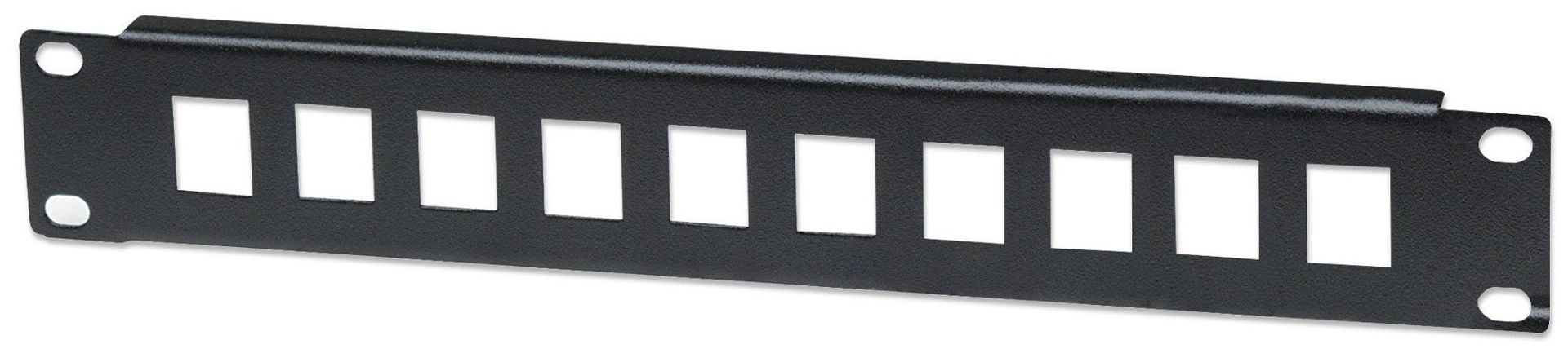 Intellinet Patch Panel Blank 10" 1U 10-Port Black - Image 1