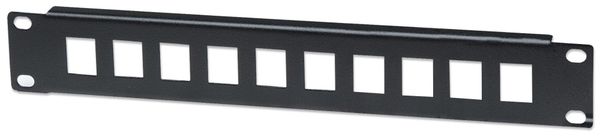 Intellinet Patch Panel Blank 10" 1U 10-Port Black
