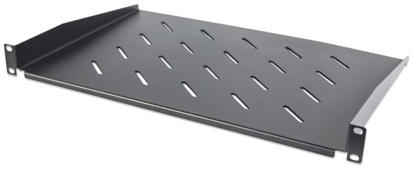 Intellinet 19" Cantilever Shelf 1U Shelf Depth 300mm Vented Max 25kg Black Three Year Warranty