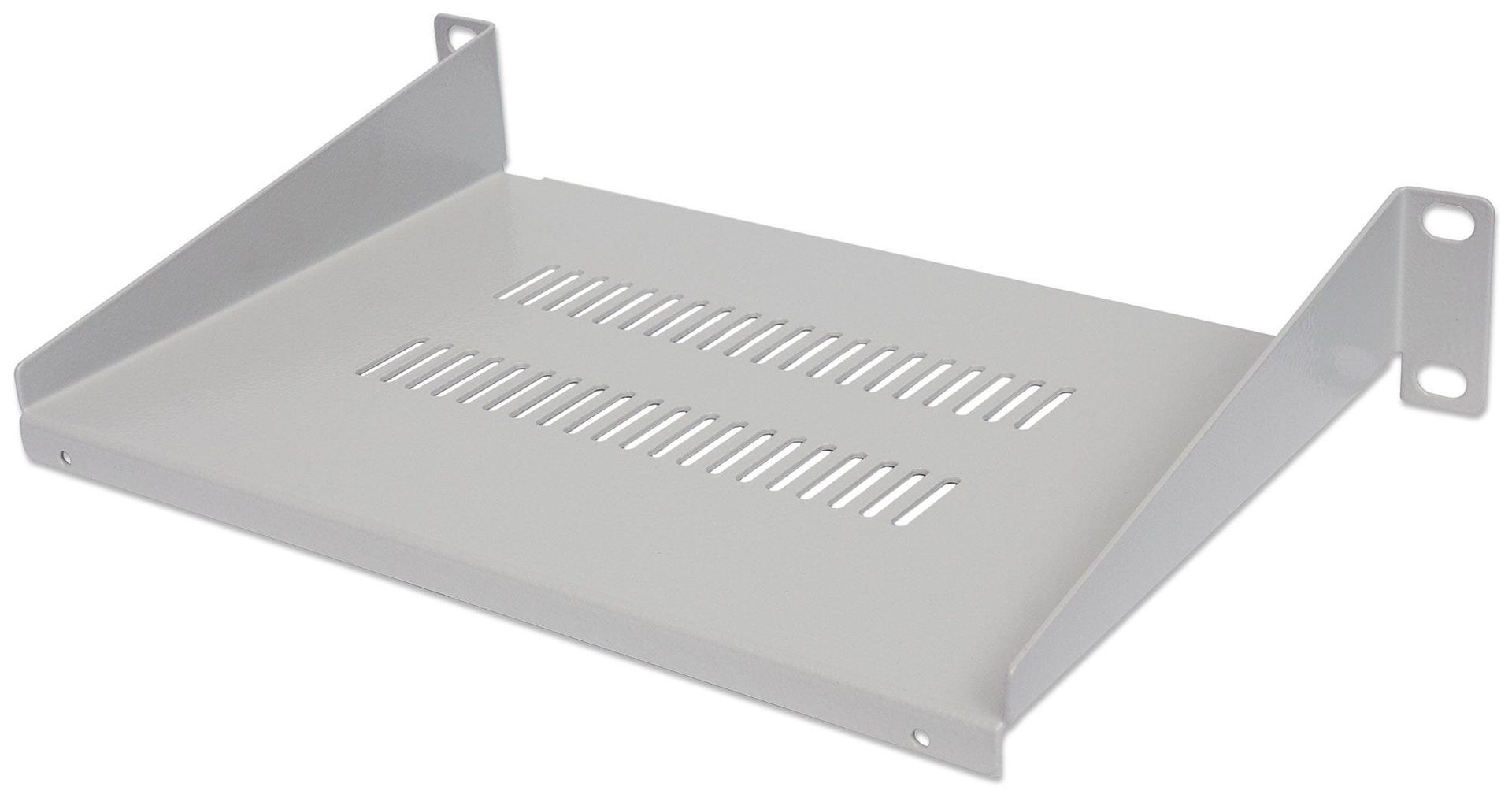 Intellinet 10" Cantilever Shelf 1U Shelf Depth 150mm Vented Max 25kg Grey Three Year Warranty - Image 1