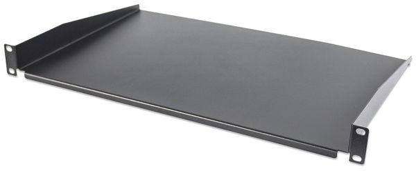 Intellinet 19" Cantilever Shelf 1U Shelf Depth 300mm Non-Vented Max 25kg Black Three Year Warranty
