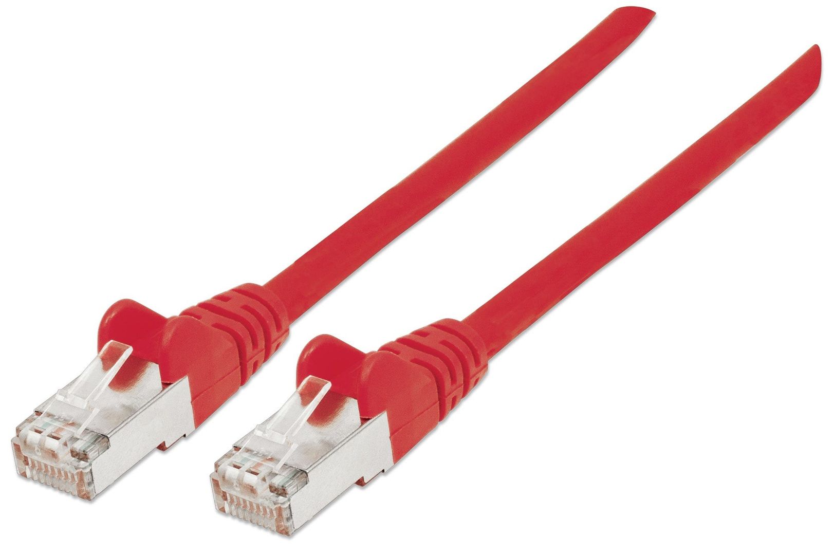 Intellinet Network Patch Cable Cat6 20m Red CCA U/UTP PVC RJ45 Gold Plated Contacts Snagless Booted Lifetime Warranty - Image 1