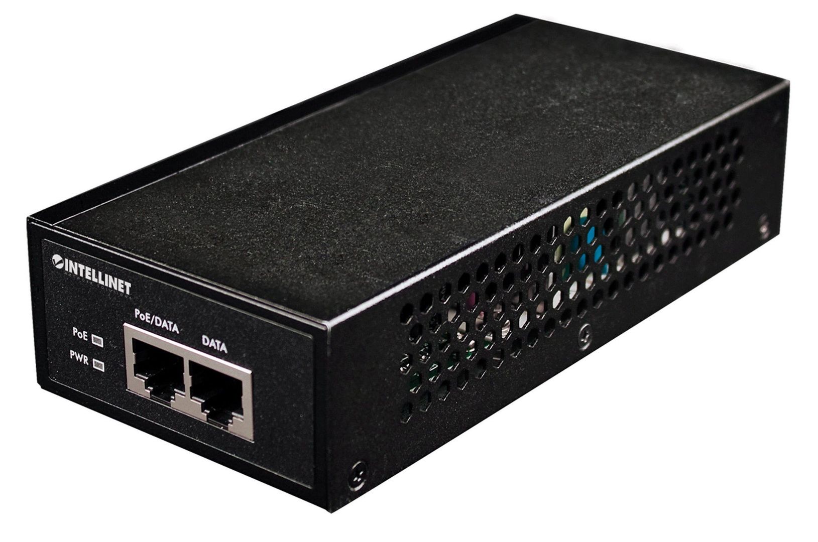 Intellinet Gigabit High-Power PoE+ Injector 1 x 30 W IEEE 802.3at/af Power over Ethernet (PoE+/PoE) (UK Power Cord) - Image 1
