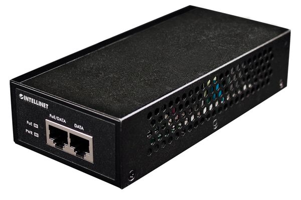 Intellinet Gigabit High-Power PoE+ Injector 1 x 30 W IEEE 802.3at/af Power over Ethernet (PoE+/PoE) (UK Power Cord)