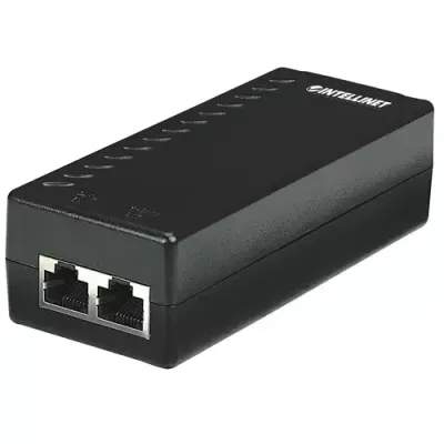 Intellinet Power over Ethernet (PoE) Injector 1 Port 48 V DC IEEE 802.3af Compliant (UK Power Cord)