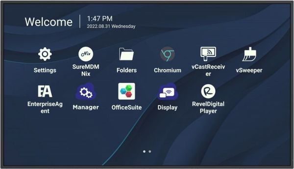 Viewsonic CDE4330 Signage Display 109.2 cm (43") Wi-Fi 450 cd/m 4K Ultra HD Black Built-in processor Android 11
