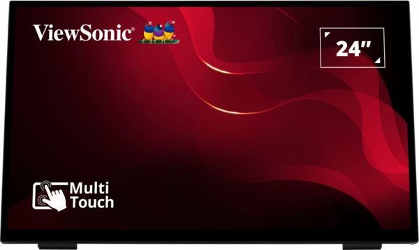 Viewsonic TD2465 Signage Display Interactive flat panel 61 cm (24") LED 250 cd/m Full HD Black Touchscreen