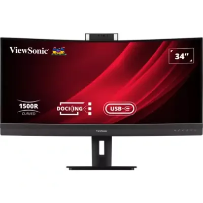 Viewsonic VG3457CV computer monitor 86.4 cm (34") 3440 x 1440 pixels UltraWide Quad HD LED Black - Thumbnail 2