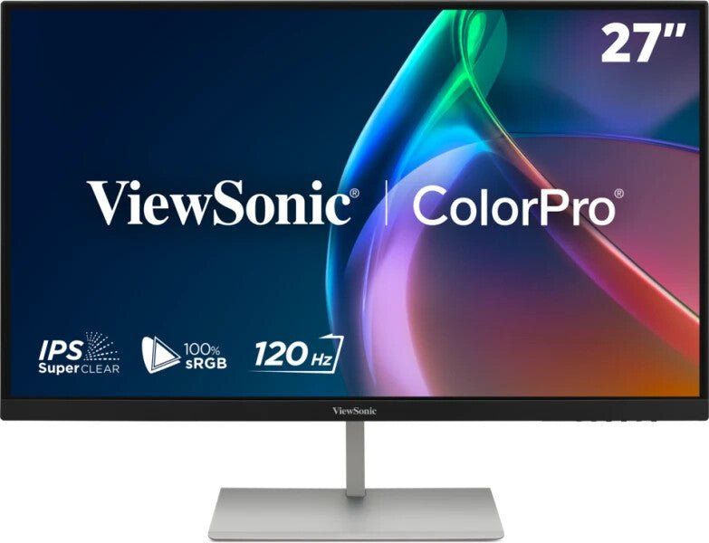 Viewsonic VP Series 27" 120Hz 2K QHD Pantone Validated 100% sRGB & Factory Calibrated Monitor with 90W USB-C - Image 1
