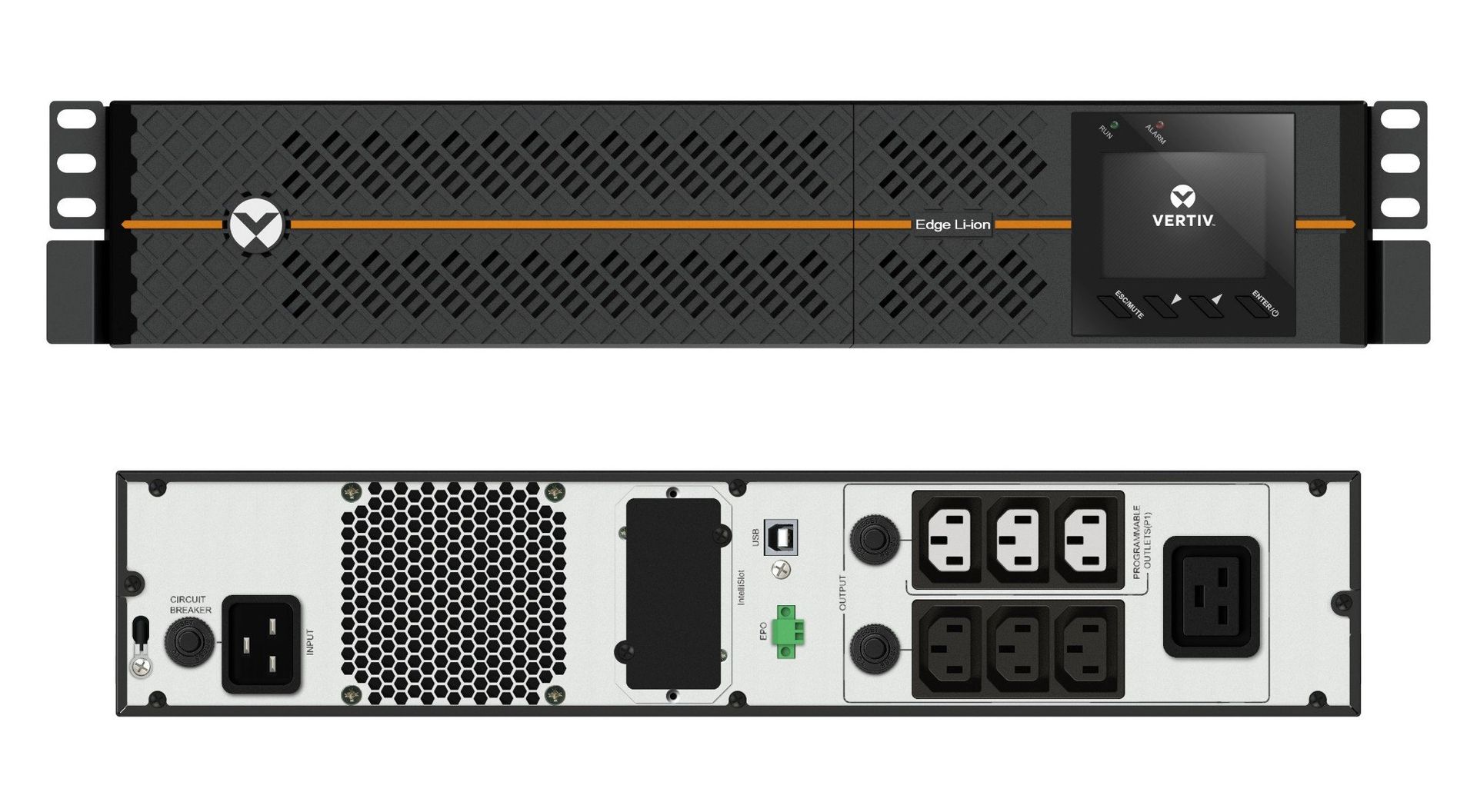 Vertiv EDGELI-2200IRT2U uninterruptible power supply (UPS) Line-Interactive 2.2 kVA 1980 W 6 AC outlet(s) - Image 1